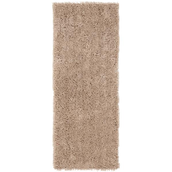 Safavieh Shag Solid Rug - 2.3-ft x 6-ft - Polyester - Taupe