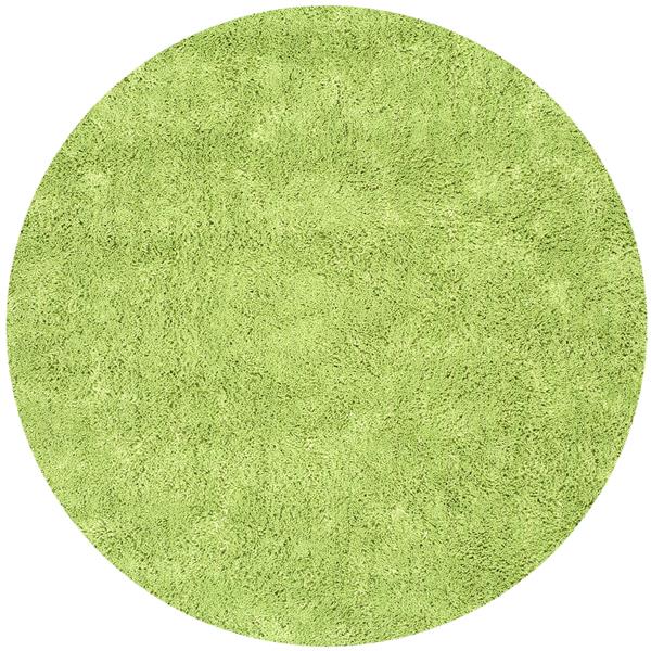 Safavieh Shag Solid Rug - 4-ft x 4-ft - Polyester - Green