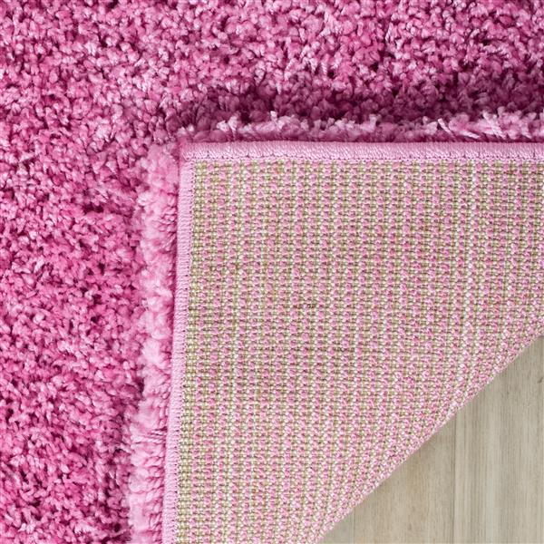 Safavieh California Solid Rug - 4-ft x 4-ft - Polypropylene - Pink