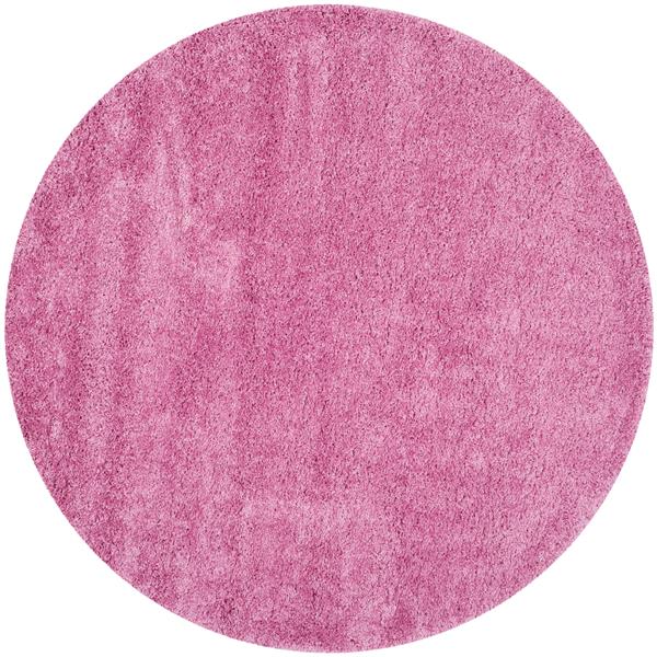 Safavieh California Solid Rug - 4-ft x 4-ft - Polypropylene - Pink