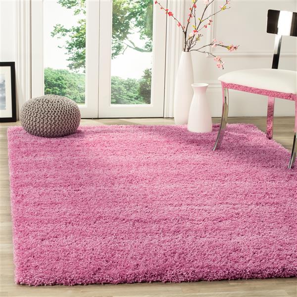Safavieh California Solid Rug - 4-ft x 6-ft - Polypropylene - Pink