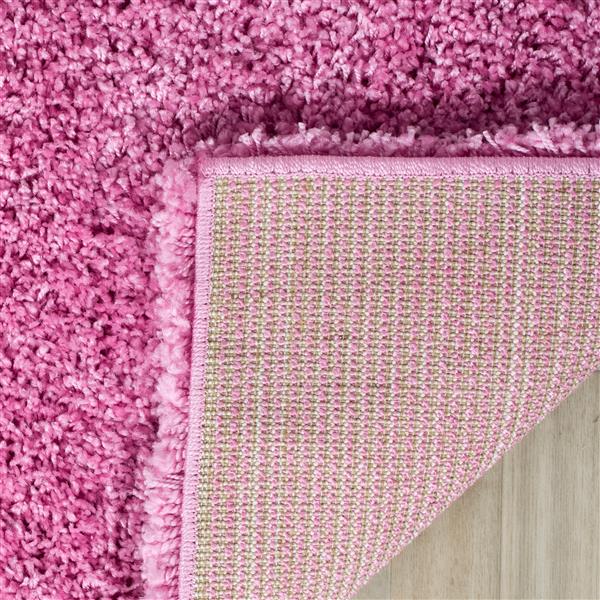 Safavieh California Solid Rug - 4-ft x 6-ft - Polypropylene - Pink