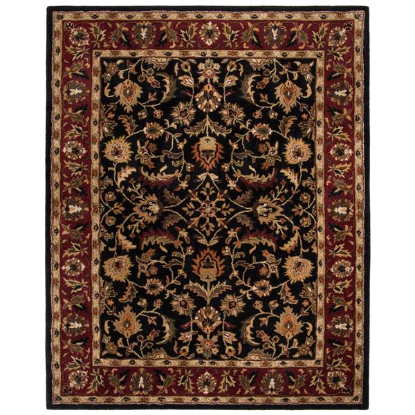 Safavieh Heritage Floral Rug - 8.3-ft x 11-ft - Wool - Black