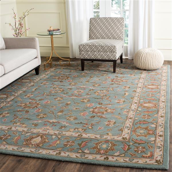 Safavieh Heritage Floral Rug - 8.3-ft x 11-ft - Wool - Blue