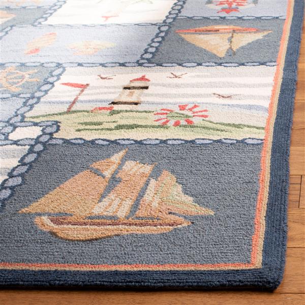 Safavieh Chelsea Rug - 8.8-ft x 11.8-ft - Wool - Blue