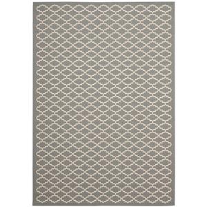 Safavieh Courtyard Rug - 5.3-ft x 7.6-ft - Polypropylene - Anthracite