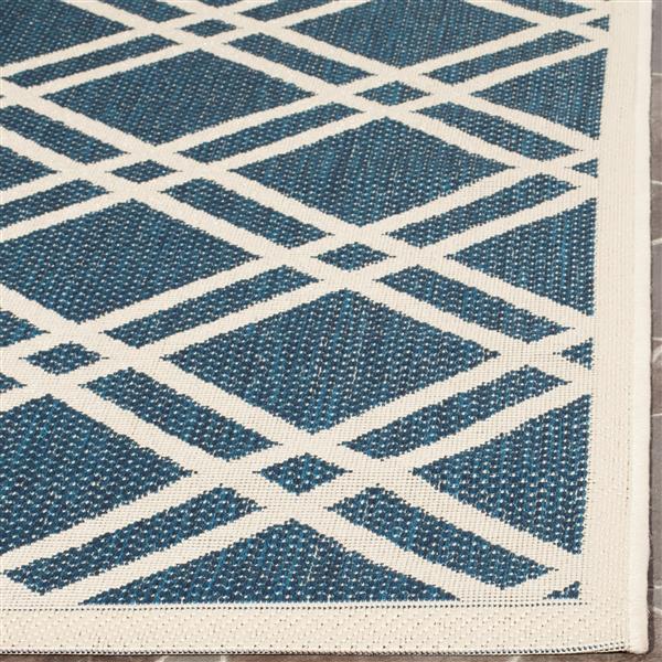 Safavieh Courtyard Rug - 5.3-ft x 7.6-ft - Polypropylene - Navy Blue