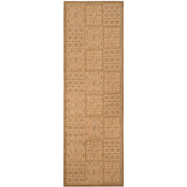 Safavieh Courtyard Rug - 2.3-ft x 6.6-ft - Polypropylene - Gold/Natural
