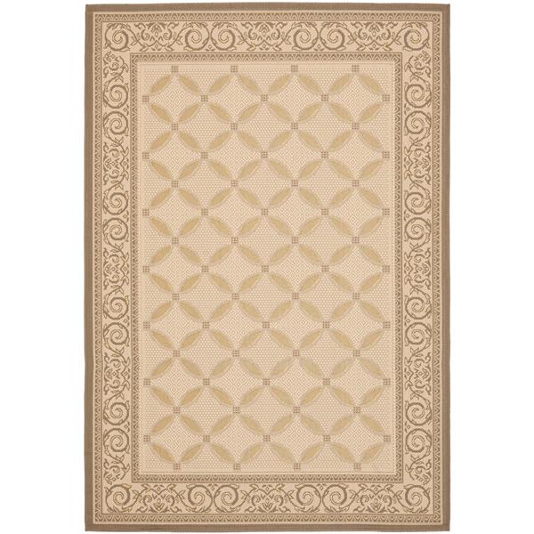 Safavieh Courtyard Rug - 4-ft x 5.6-ft - Polypropylene - Beige