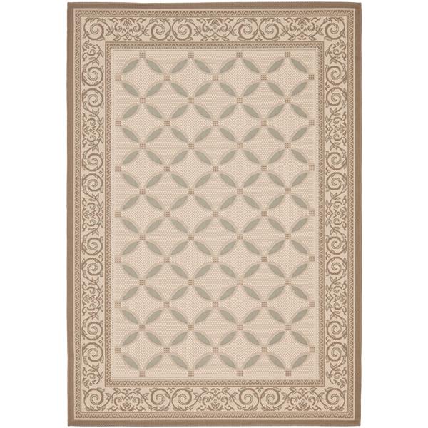 Safavieh Courtyard Rug - 4-ft x 5.6-ft - Polypropylene - Beige