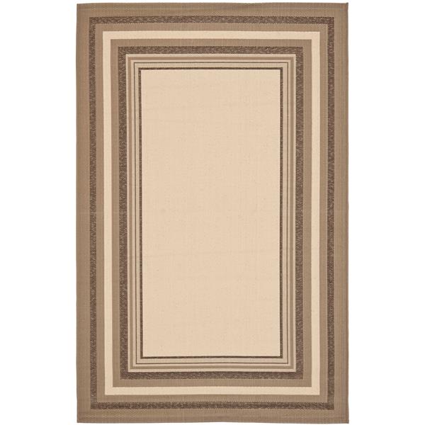 Safavieh Courtyard Rug - 4-ft x 5.6-ft - Polypropylene - Beige