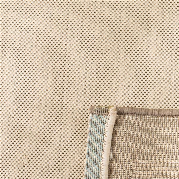 Safavieh Courtyard Rug - 5.3-ft x 7.6-ft - Polypropylene - Beige/Blue