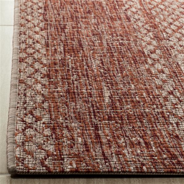 Safavieh Courtyard Rug - 2.6-ft x 5-ft - Polypropylene - Beige/Terracotta