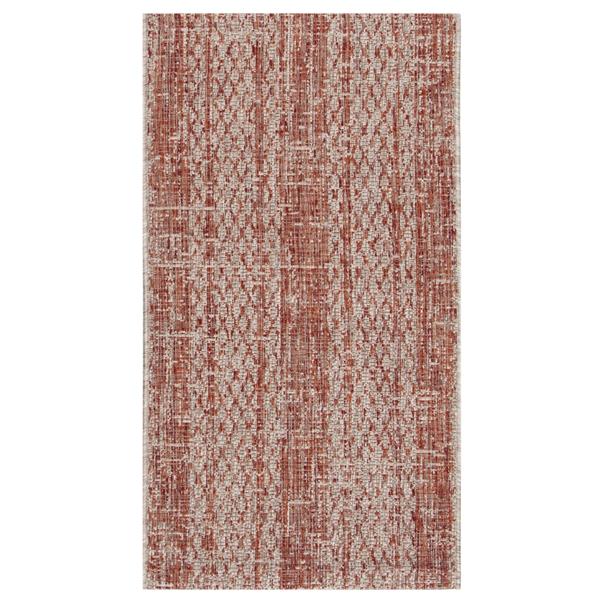 Safavieh Courtyard Rug - 2.6-ft x 5-ft - Polypropylene - Beige/Terracotta