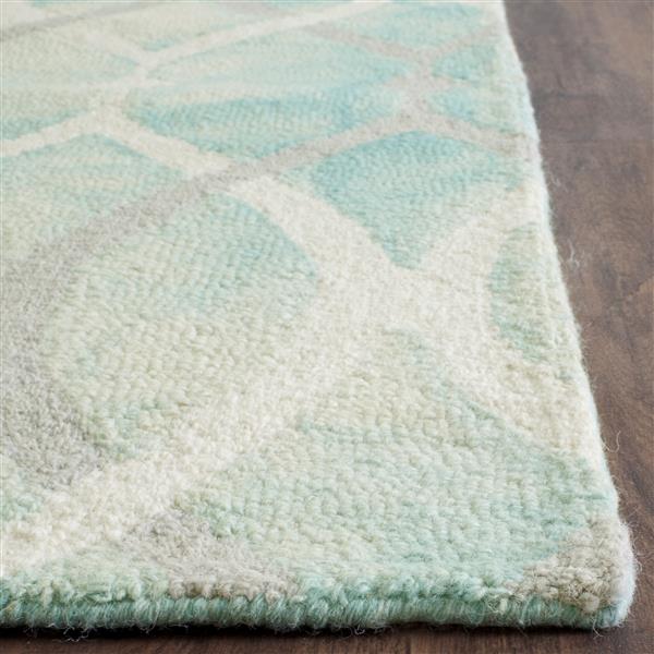 Safavieh Dip Dye Rug - 10-ft x 14-ft - Wool - Green/Ivory