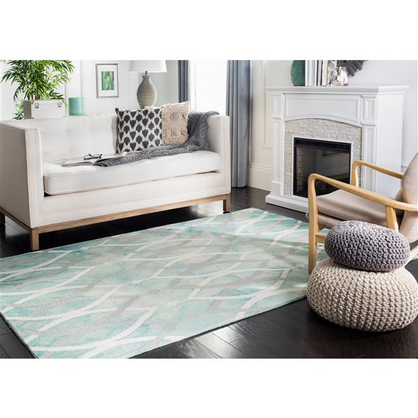 Safavieh Dip Dye Rug - 2-ft x 3-ft - Wool - Green/Ivory