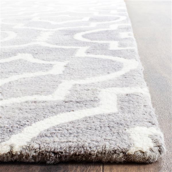 Safavieh Dip Dye Rug - 10-ft x 14-ft - Wool - Gray/Ivory