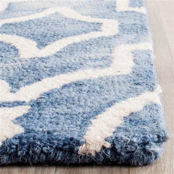 Safavieh Dip Dye Rug - 2.3-ft x 6-ft - Wool - Blue/Ivory