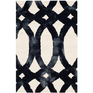 Safavieh Dip Dye Rug - 2-ft x 3-ft - Wool - Ivory/Graphite