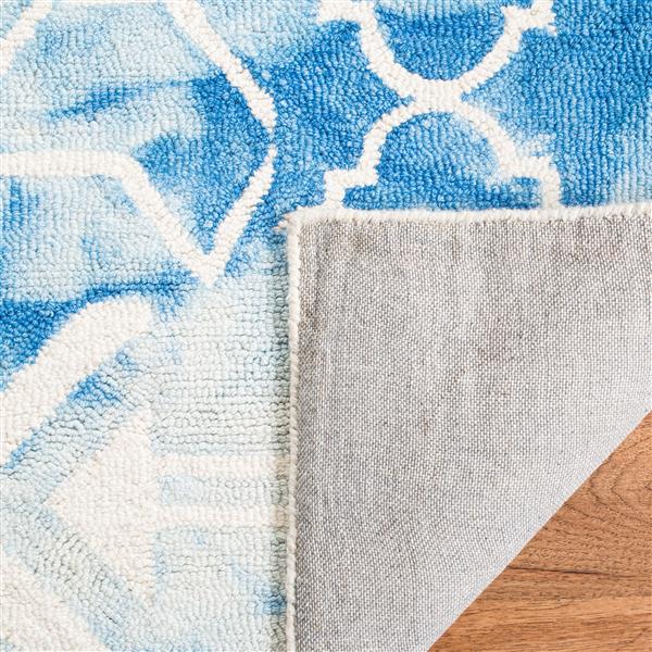 Safavieh Dip Dye Rug - 2.3-ft x 6-ft - Wool - Blue/Ivory