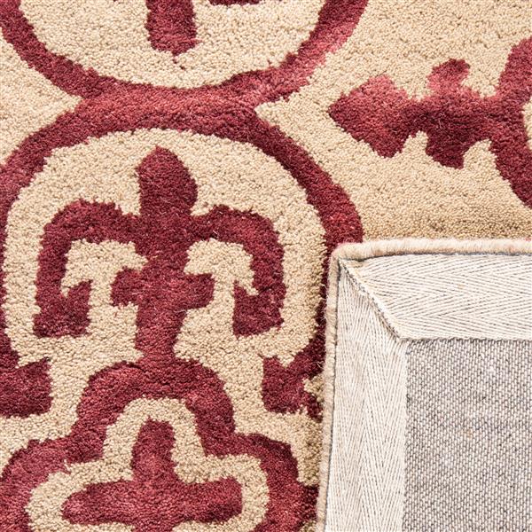 Safavieh Dip Dye Rug - 2.3-ft x 8-ft - Wool - Beige/Maroon