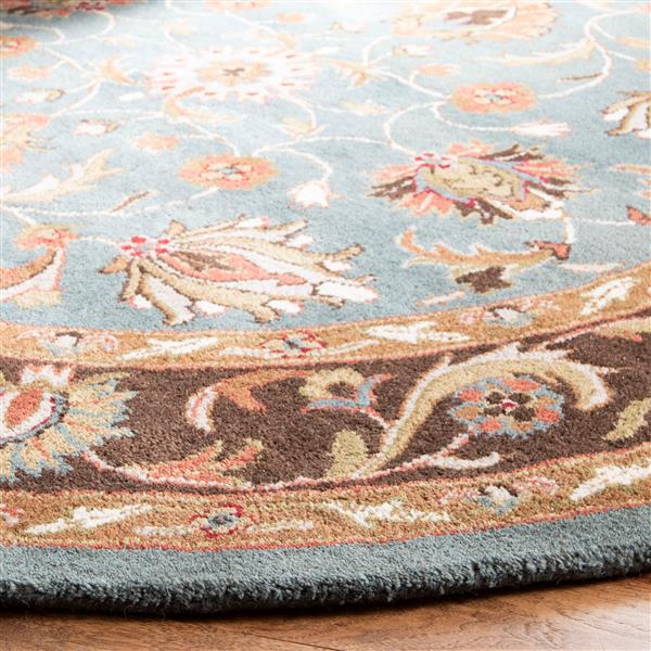 Safavieh Heritage Rug - 8-ft x 8-ft - Wool - Blue/Brown