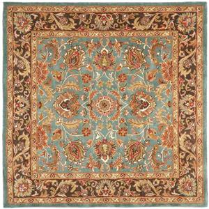 Safavieh Heritage Rug - 8-ft x 8-ft - Wool - Blue/Brown