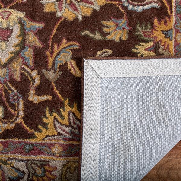 Safavieh Heritage Rug - 8-ft x 8-ft - Wool - Brown/Ivory