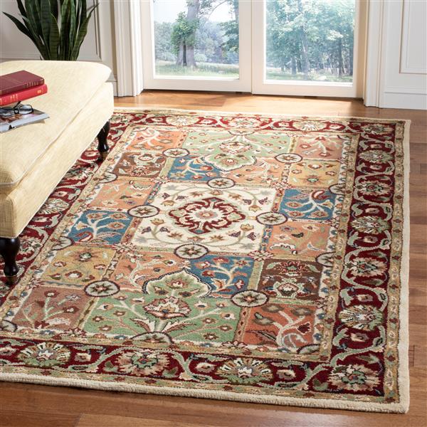 Safavieh Heritage Rug - 8-ft x 8-ft - Wool - Red