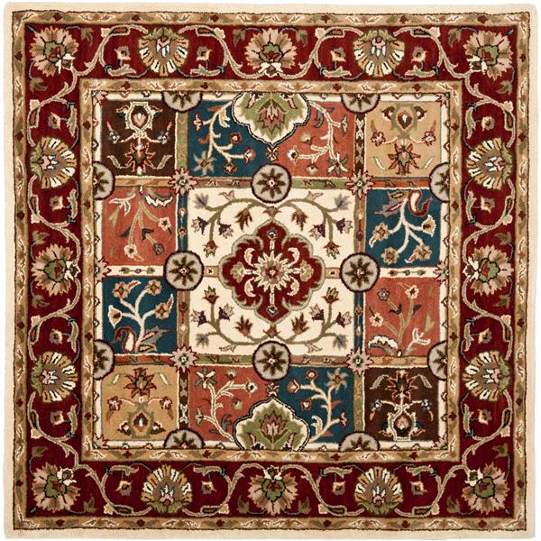 Safavieh Heritage Rug - 8-ft x 8-ft - Wool - Red