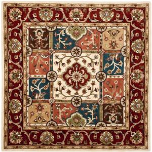 Safavieh Heritage Rug - 8-ft x 8-ft - Wool - Red