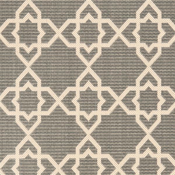 Safavieh Courtyard Rug - 2.3-ft x 14-ft - Polypropylene - Gray/Beige
