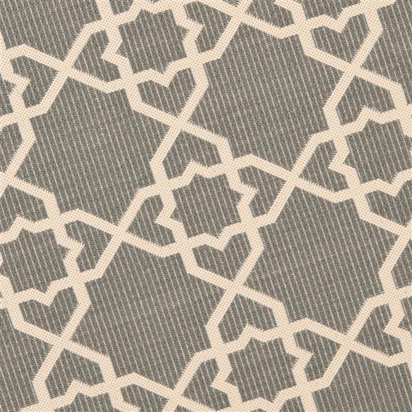 Safavieh Courtyard Rug - 5.3-ft x 7.6-ft - Polypropylene - Gray/Beige