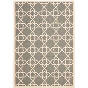 Safavieh Courtyard Rug - 5.3-ft x 7.6-ft - Polypropylene - Gray/Beige