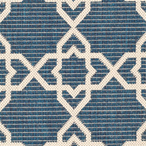 Safavieh Courtyard Rug - 2.3-ft x 10-ft - Polypropylene - Navy Blue