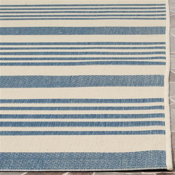 Safavieh Courtyard Rug - 2.3-ft x 8-ft - Polypropylene - Beige/Blue