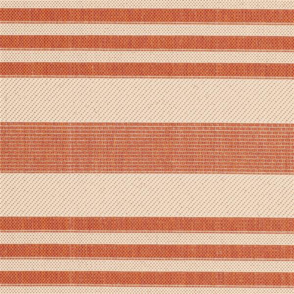 Safavieh Courtyard Rug - 5.3-ft x 7.6-ft - Polypropylene - Terracotta
