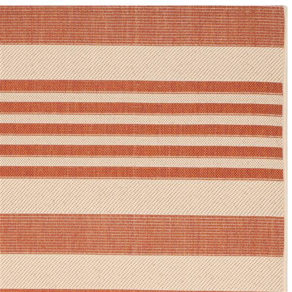 Safavieh Courtyard Rug - 5.3-ft x 7.6-ft - Polypropylene - Terracotta