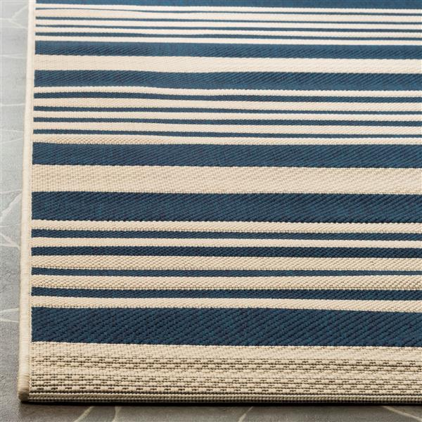 Safavieh Courtyard Rug - 2.3-ft x 6.6-ft - Polypropylene - Navy Blue