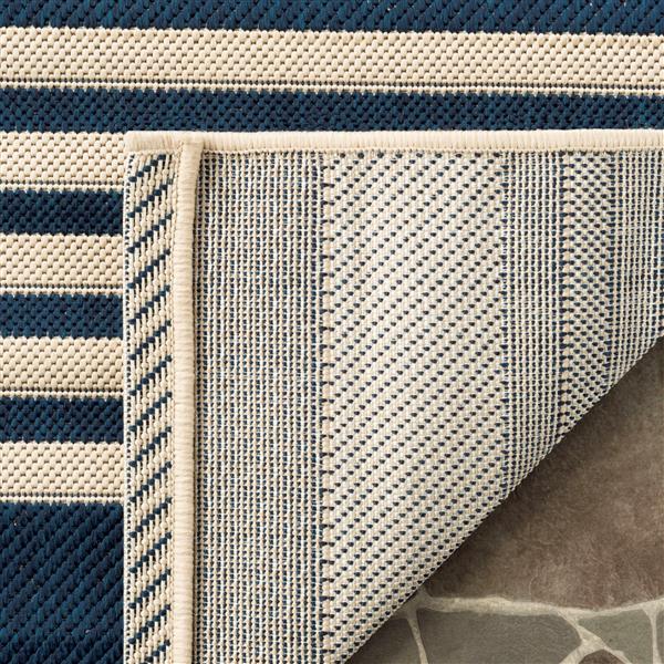 Safavieh Courtyard Rug - 2.3-ft x 6.6-ft - Polypropylene - Navy Blue