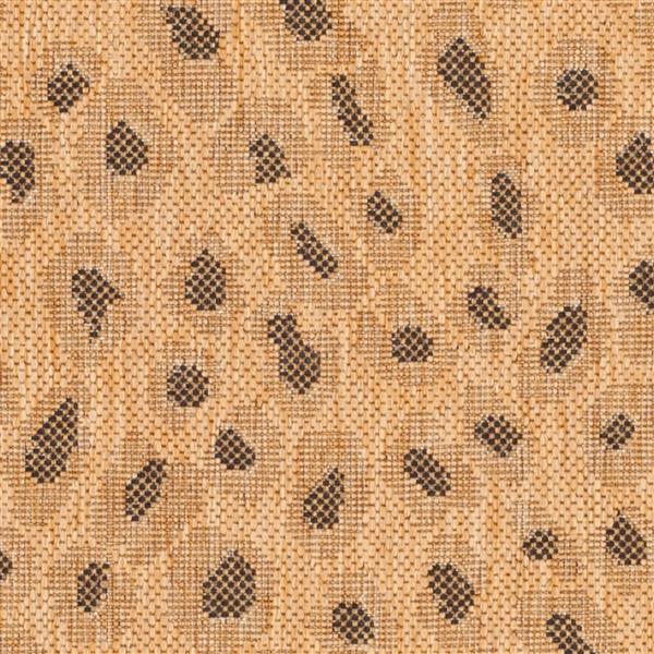 Safavieh Courtyard Rug - 2.6-ft x 5-ft - Polypropylene - Natural/Gold