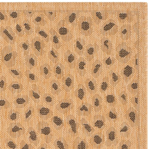 Safavieh Courtyard Rug - 2.6-ft x 5-ft - Polypropylene - Natural/Gold