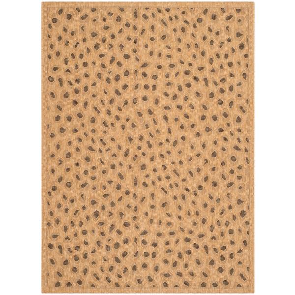 Safavieh Courtyard Rug - 2.6-ft x 5-ft - Polypropylene - Natural/Gold