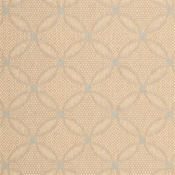 Safavieh Courtyard Rug - 5.3-ft x 7.6-ft - Polypropylene - Cream/Aqua