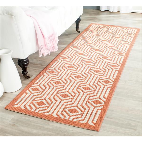 Safavieh Courtyard Rug - 2.3-ft x 6.6-ft - Polypropylene - Beige