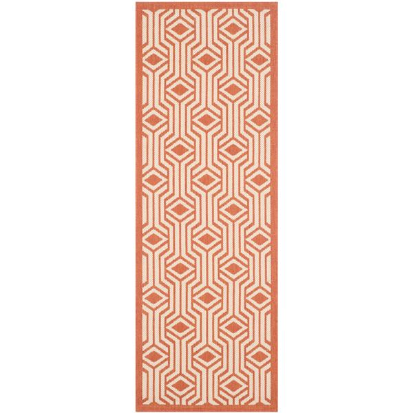 Safavieh Courtyard Rug - 2.3-ft x 6.6-ft - Polypropylene - Beige