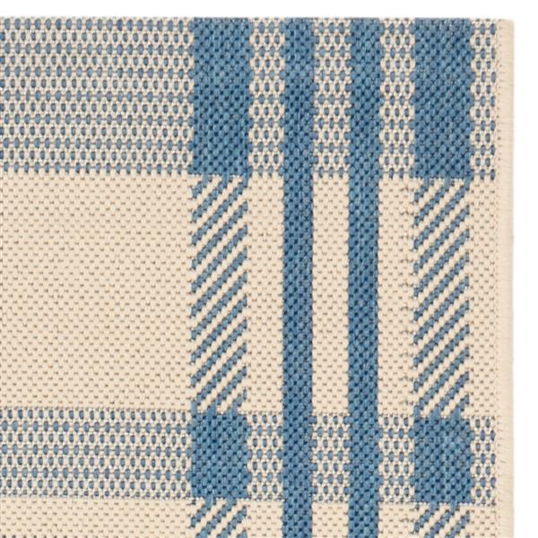 Safavieh Courtyard Rug - 2.3-ft x 10-ft - Polypropylene - Beige/Blue