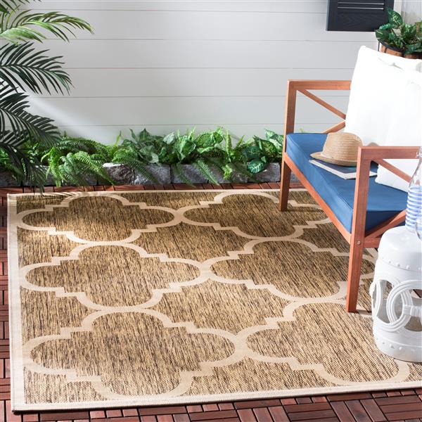 Safavieh Courtyard Rug - 2.6-ft x 5-ft - Polypropylene - Brown