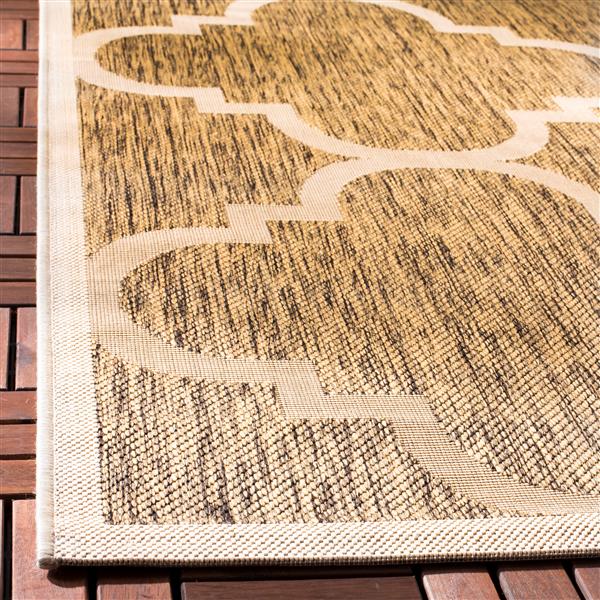 Safavieh Courtyard Rug - 2.6-ft x 5-ft - Polypropylene - Brown