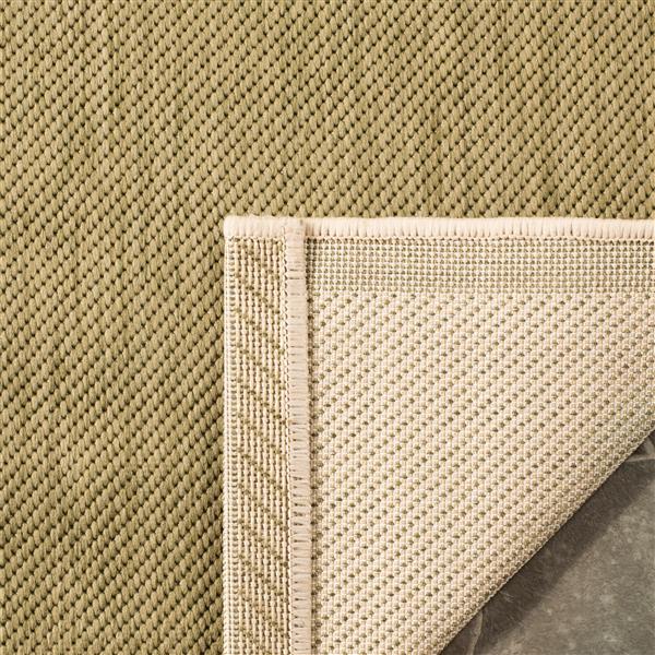 Safavieh Courtyard Rug - 2.3-ft x 8-ft - Polypropylene - Green/Beige